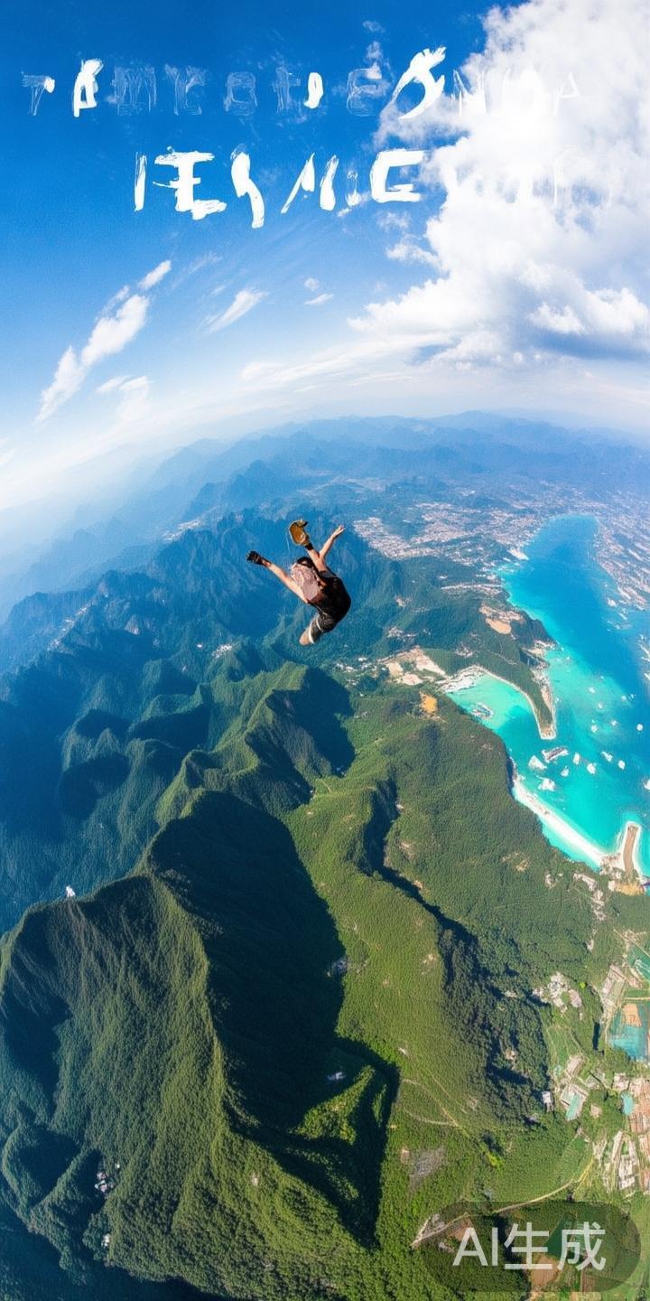 空中极速体验
包括滑翔伞和空中速降，利用高空起点